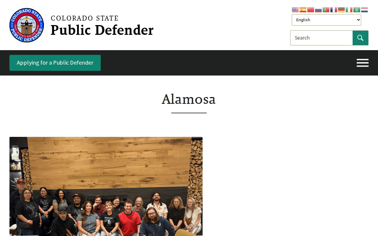 Alamosa public defender office serving Saguache County criminal defendants