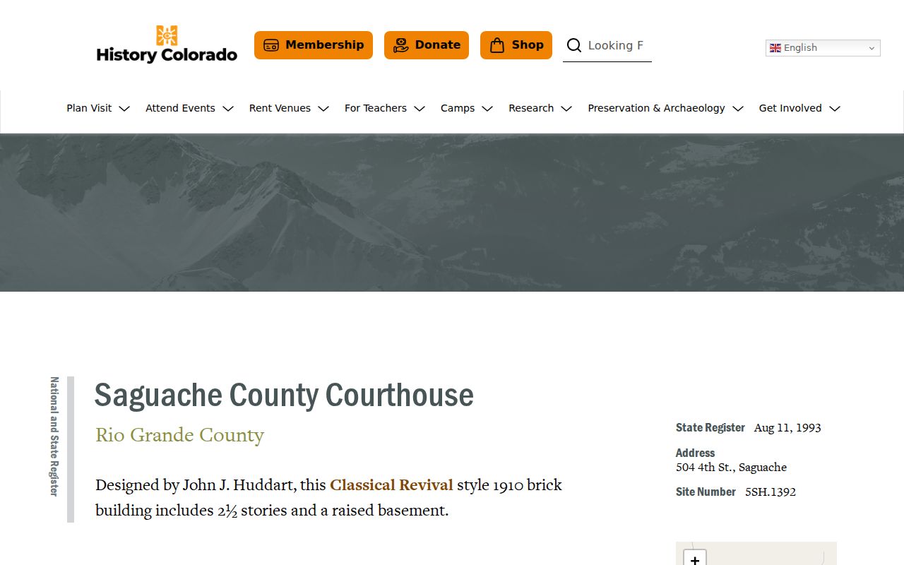 Saguache County court records courthouse history